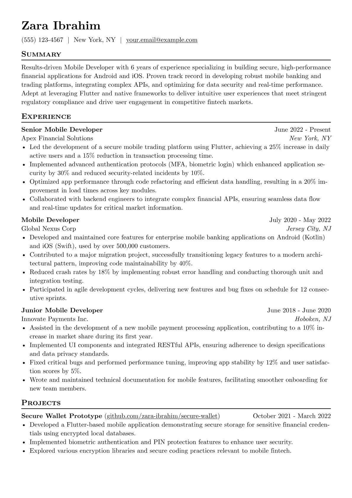 Fintech Mobile Developer version - Page 1