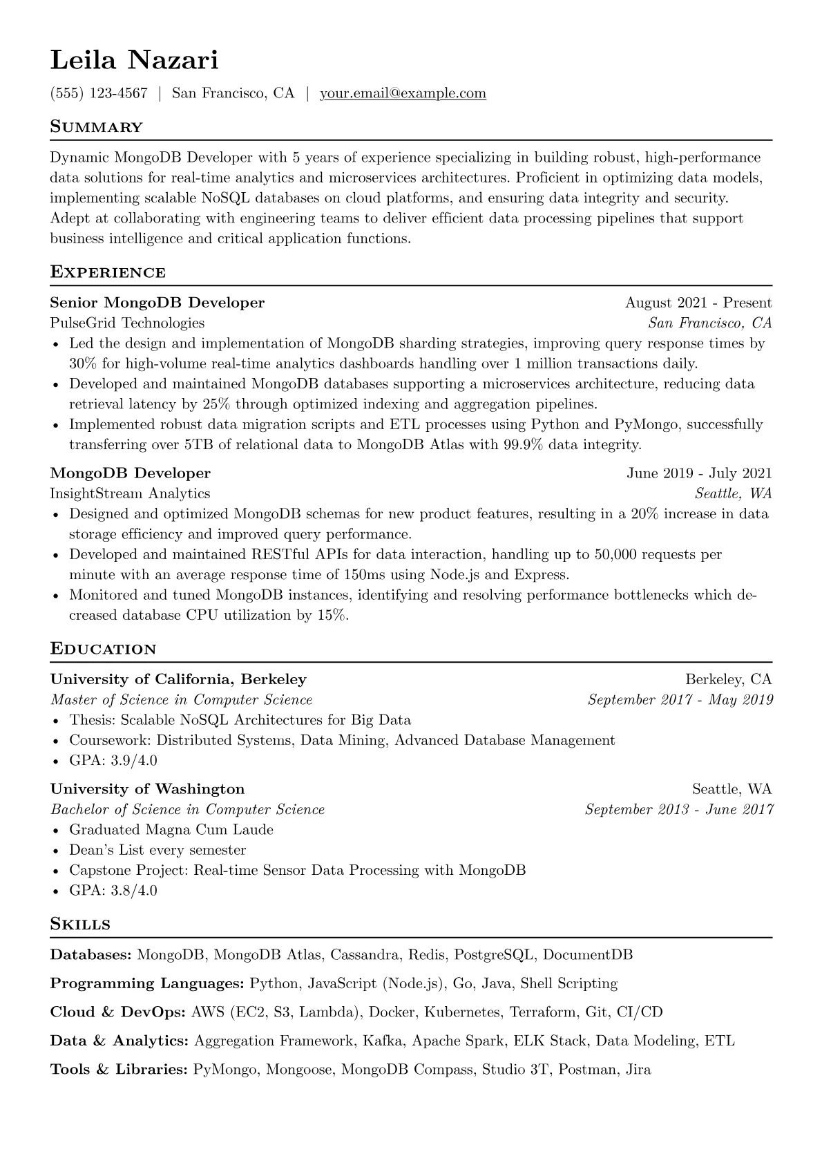 MongoDB Developer version - Page 1