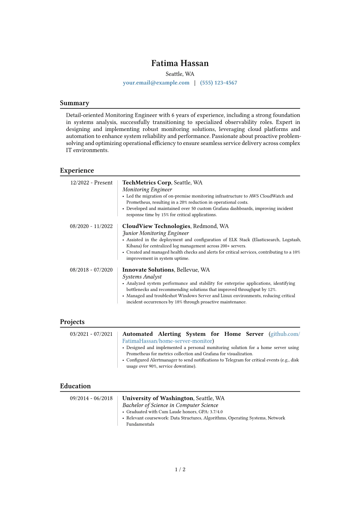 Career changer version - Page 1