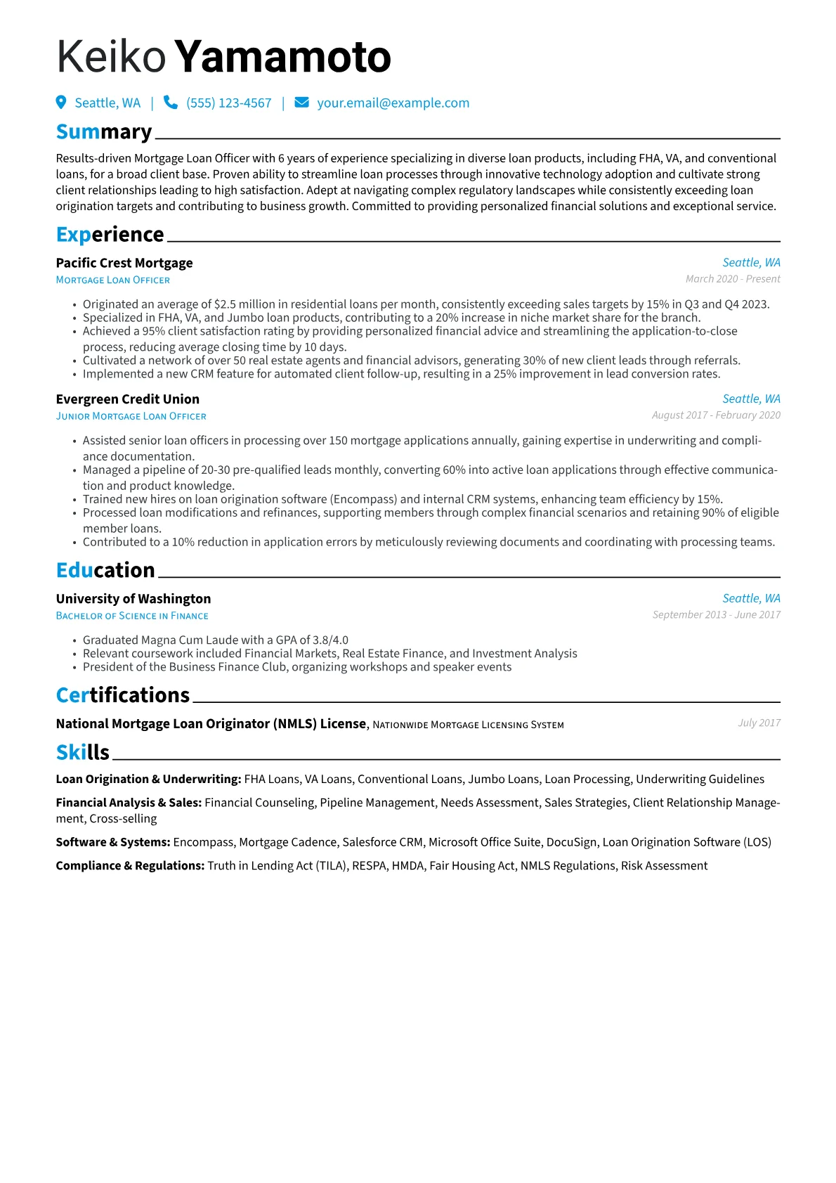 Diverse Loan Product version - Page 1