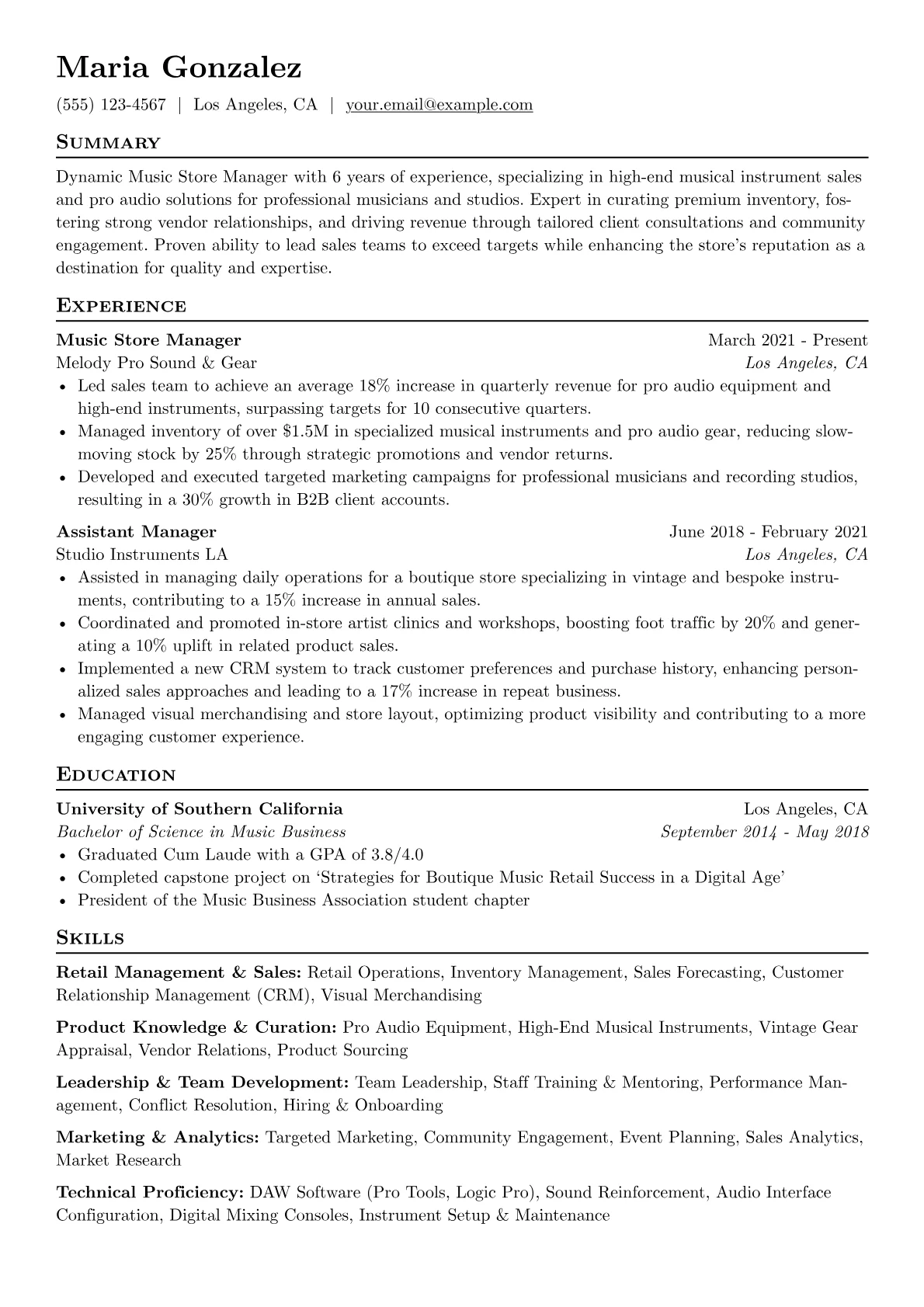 Music Store Manager version - Page 1