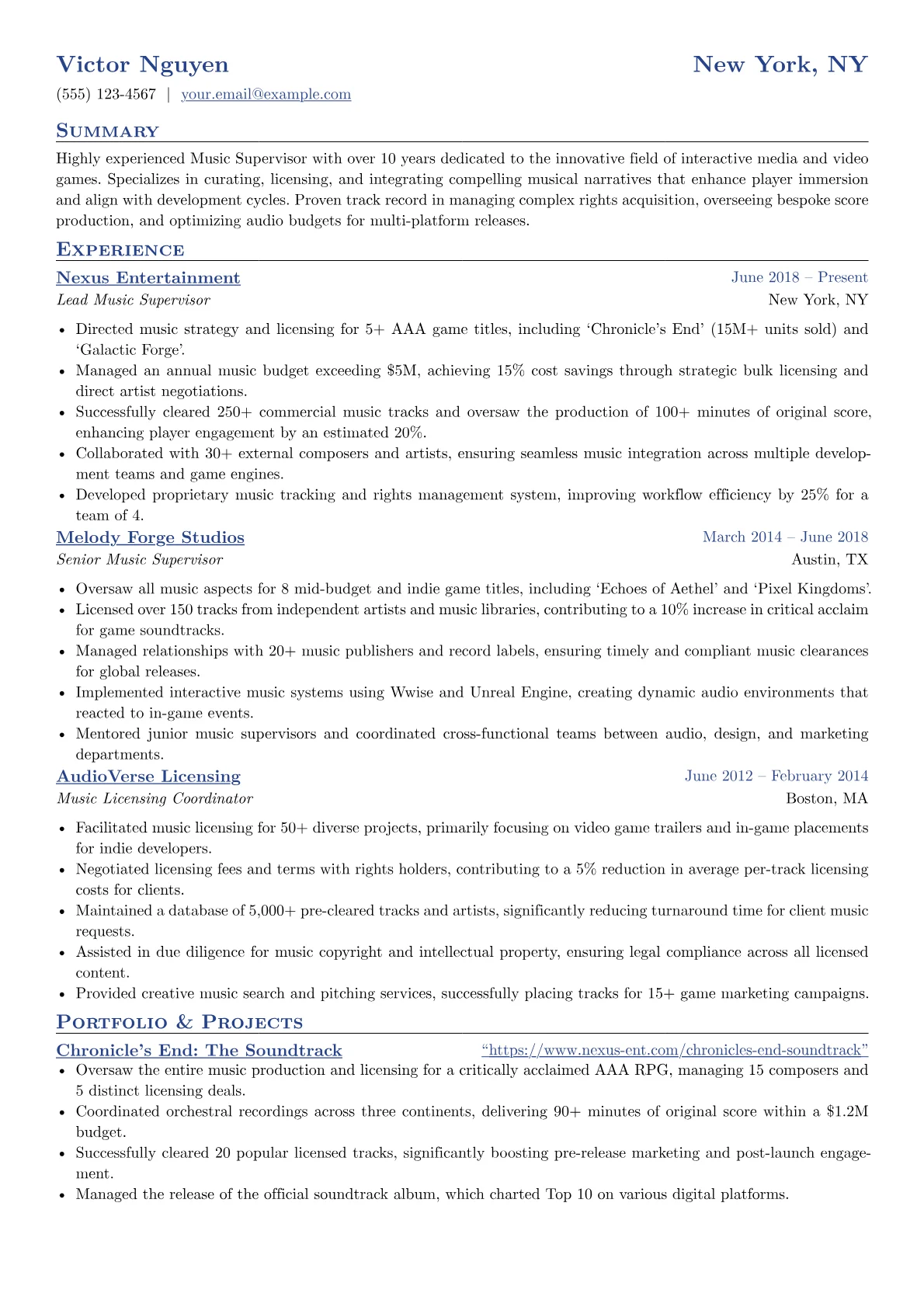 Music Supervisor version - Page 1