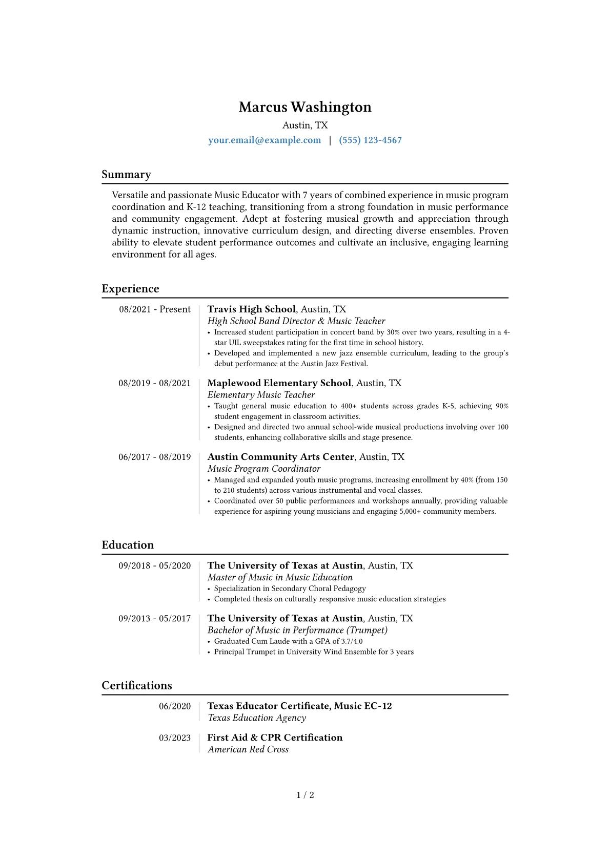 Career changer version - Page 1