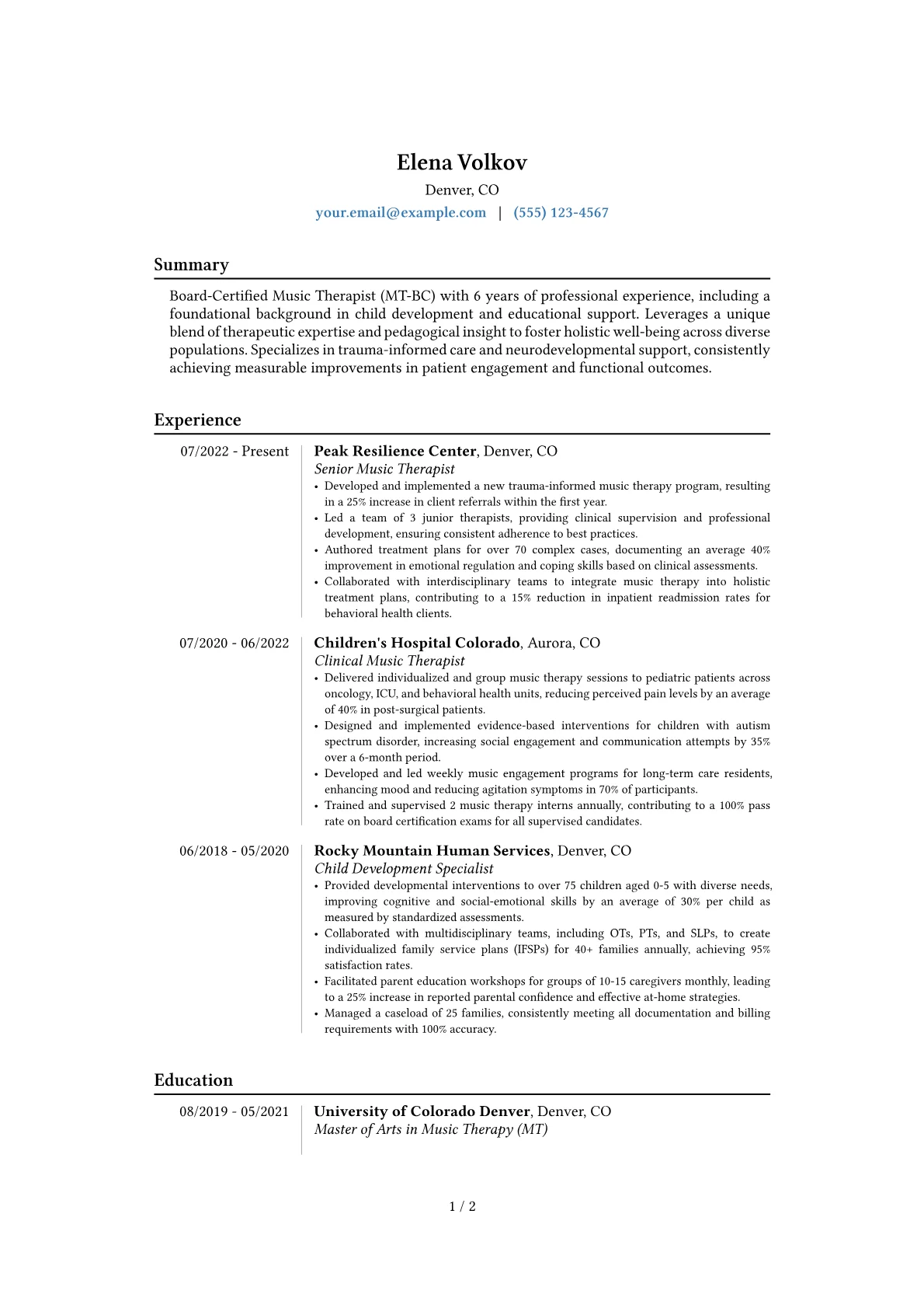 Career changer version - Page 1