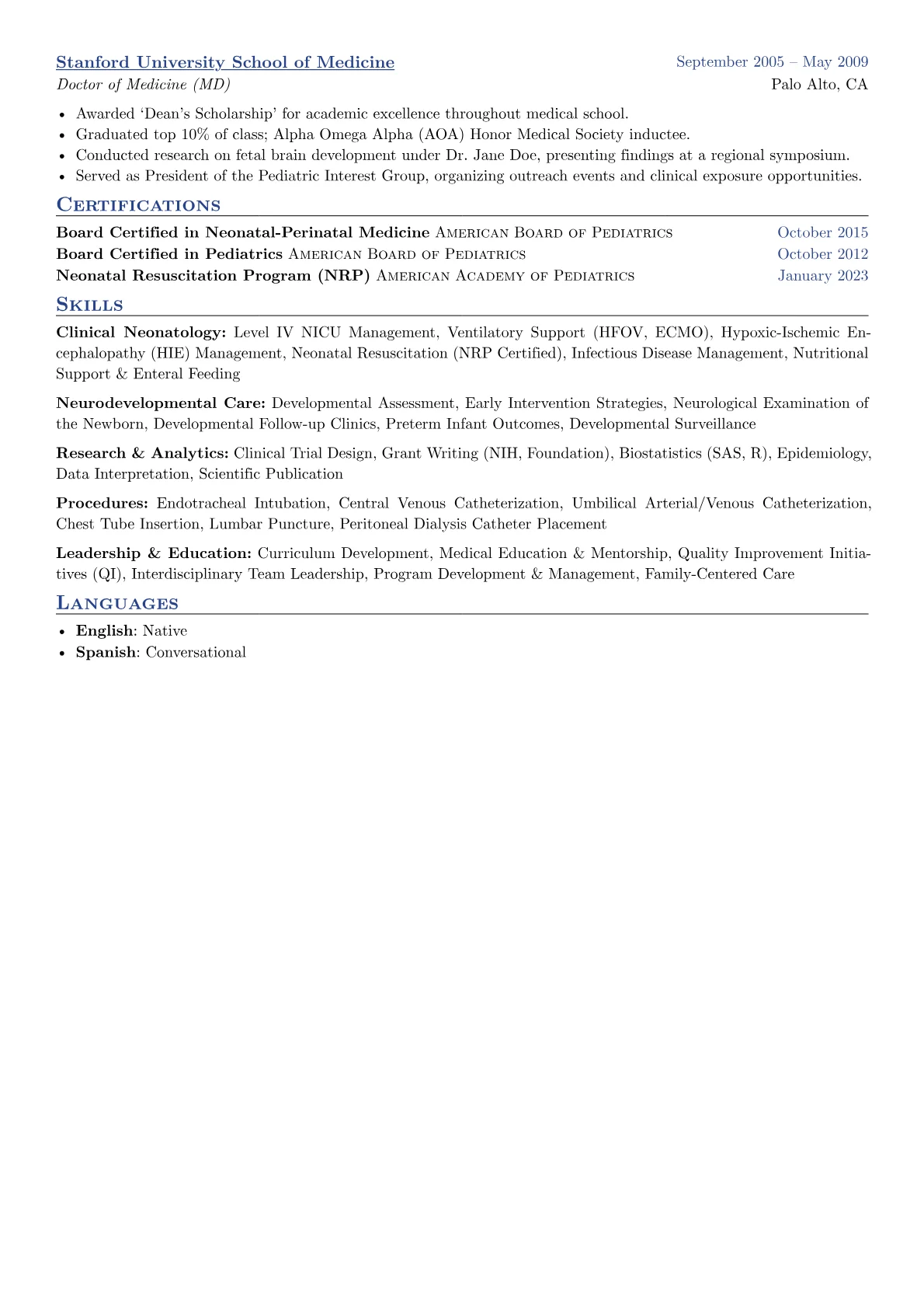 Developmental Outcomes version - Page 2
