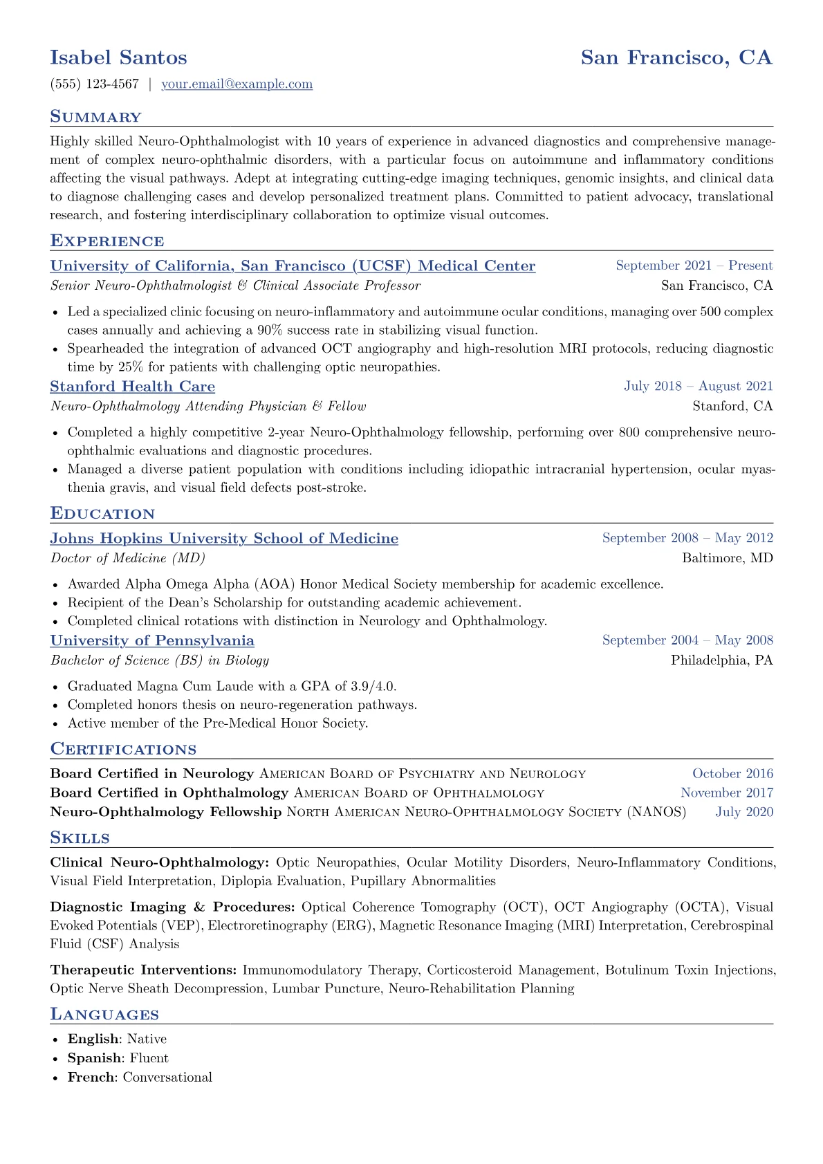 Neuro-Ophthalmologist version - Page 1