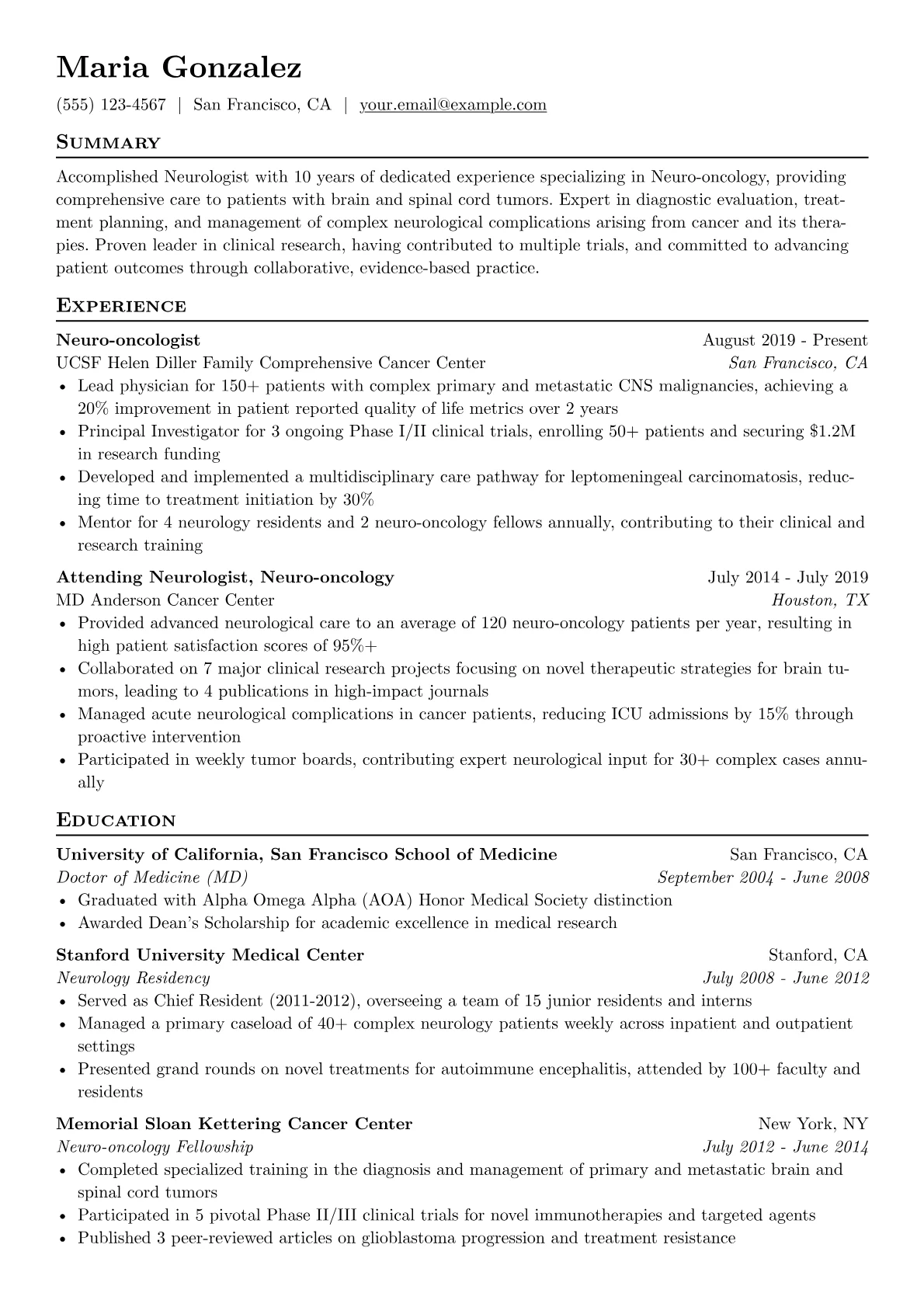 Neuro-oncology Specialist version - Page 1