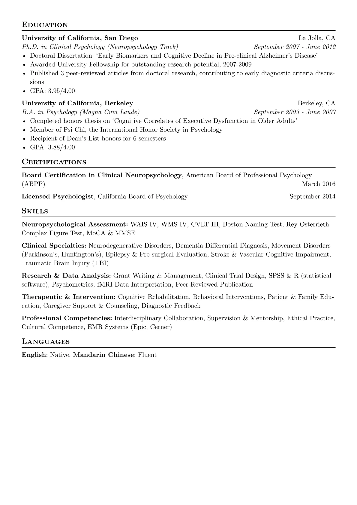 Neuropsychologist version - Page 2