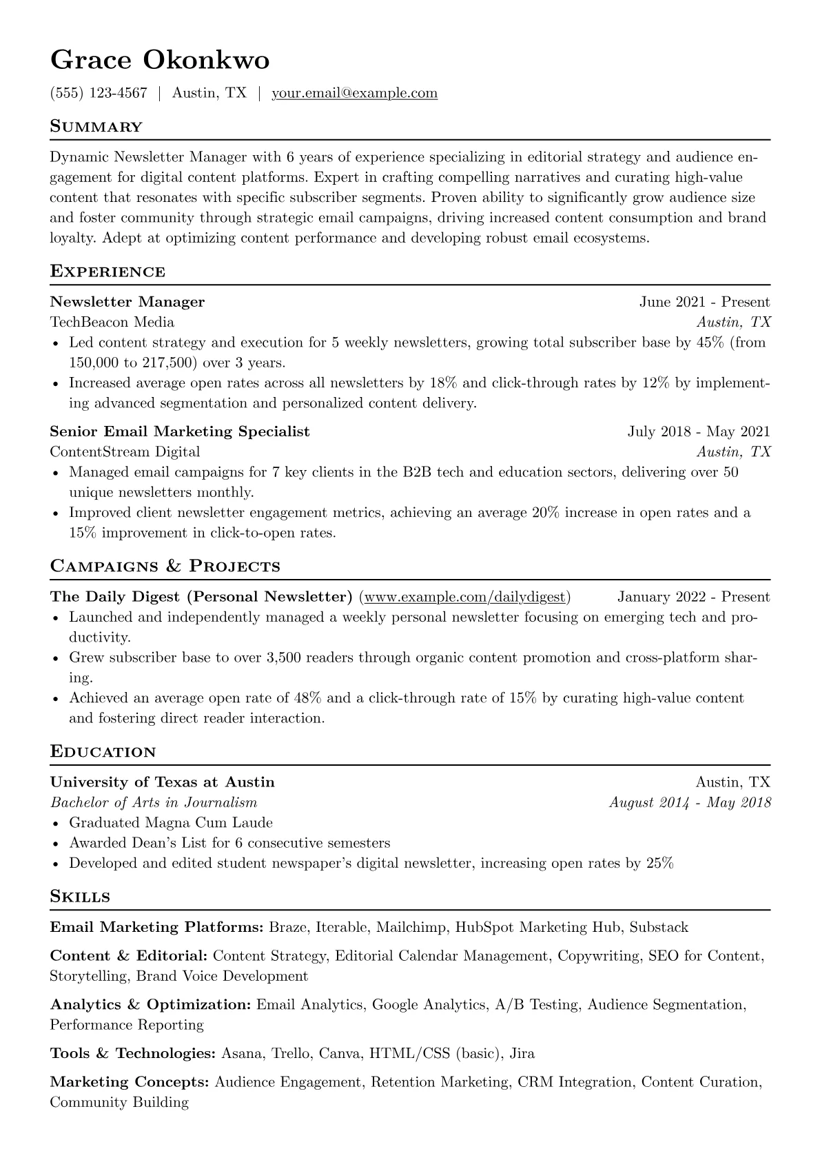 Content & Editorial version - Page 1