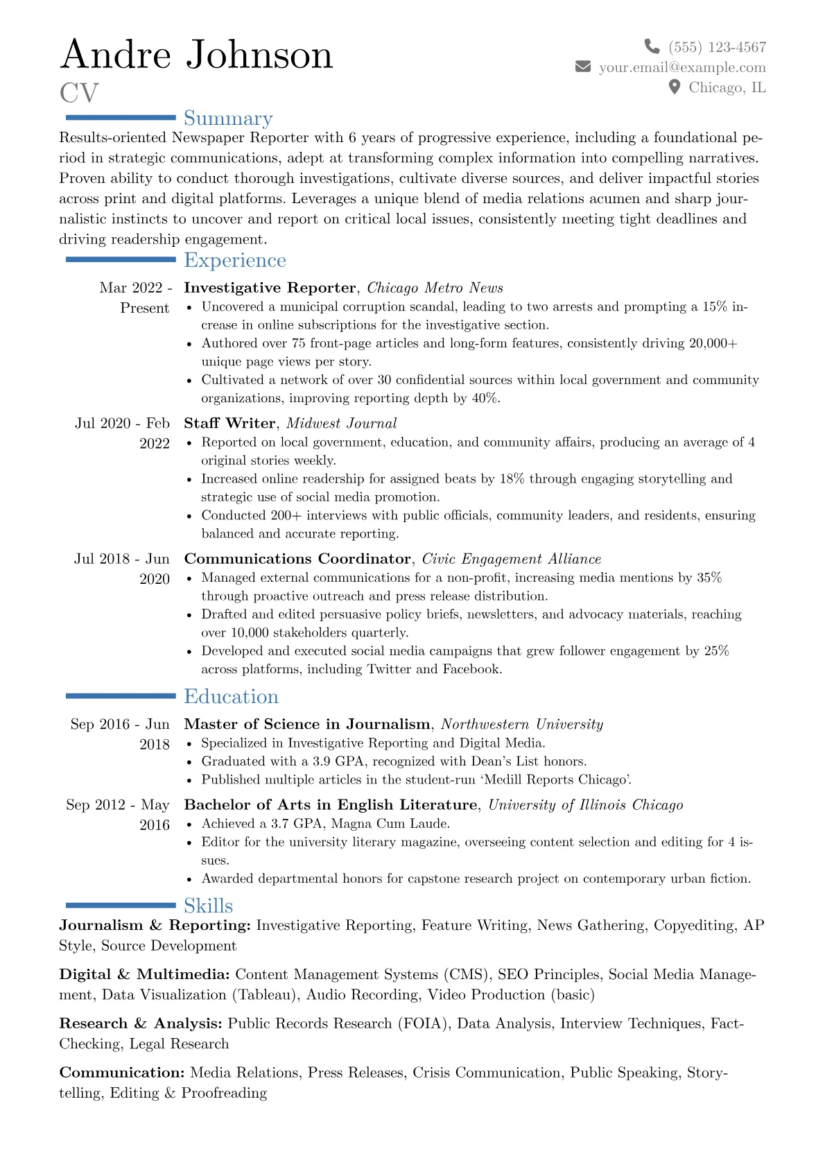 Career changer version - Page 1