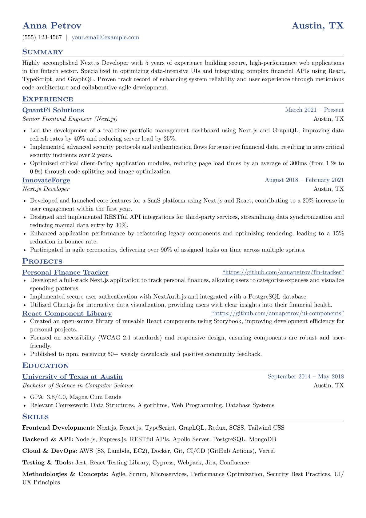 Next.js Developer version - Page 1