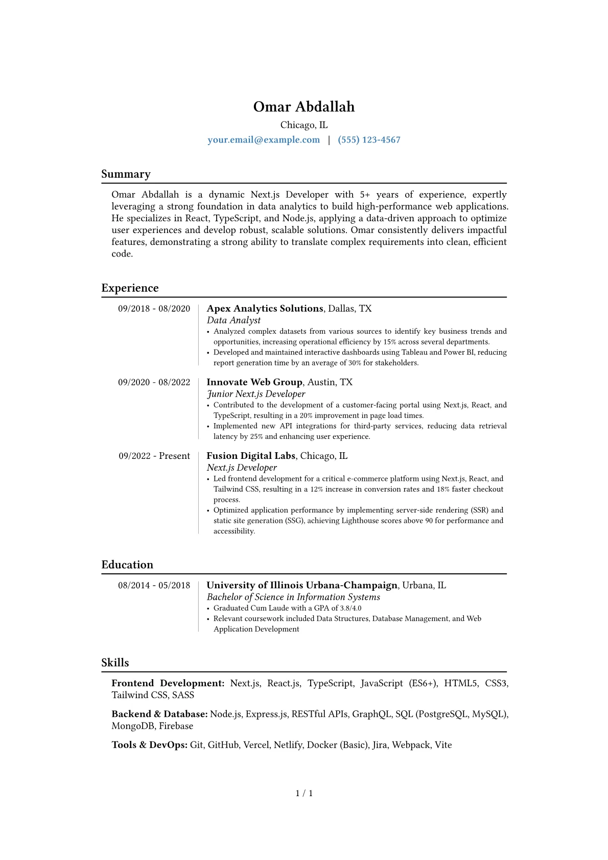 Career changer version - Page 1