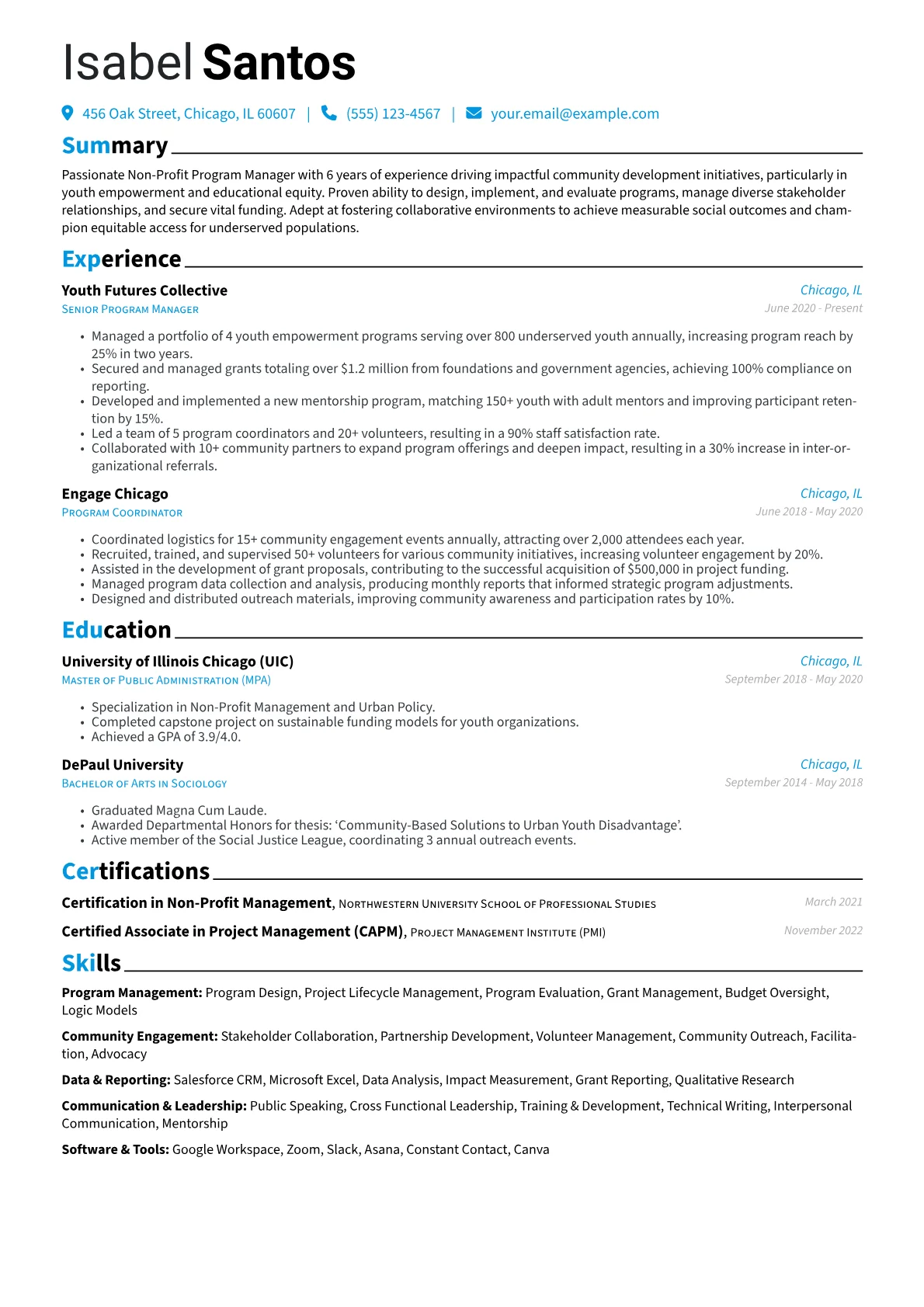 Program Management version - Page 1