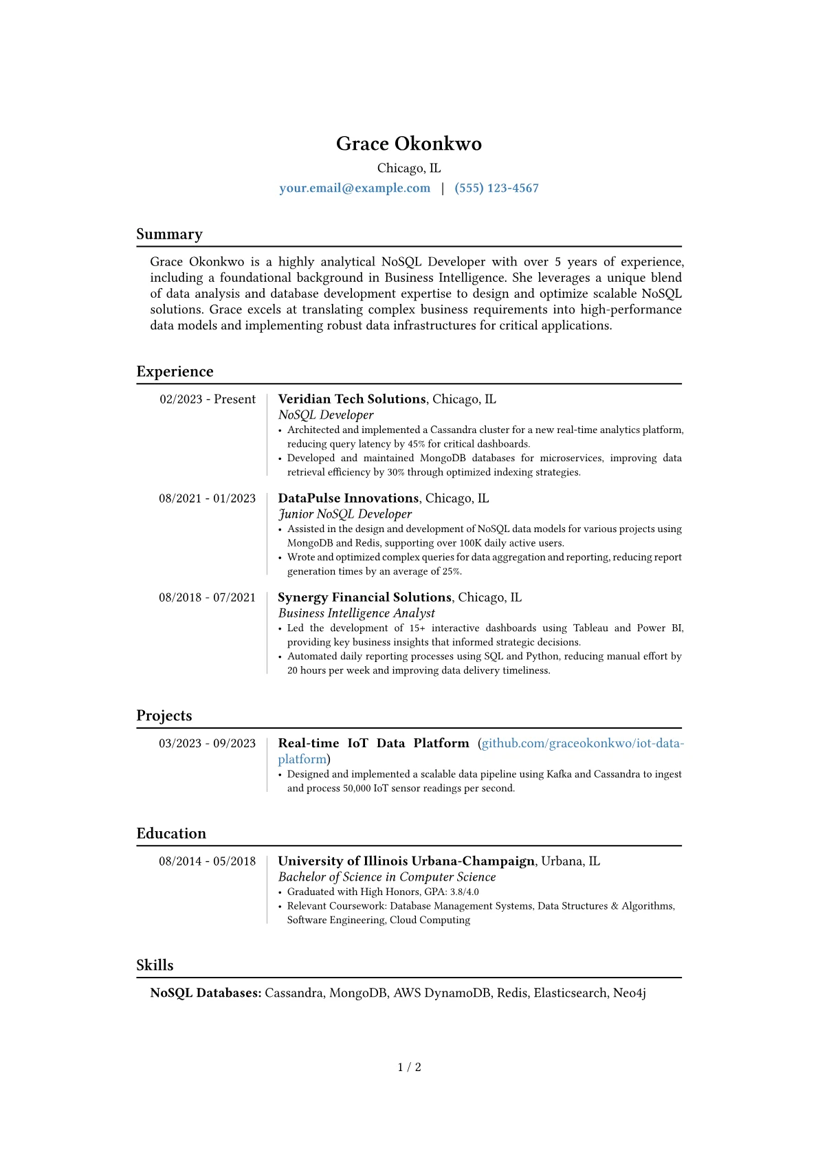 Career changer version - Page 1