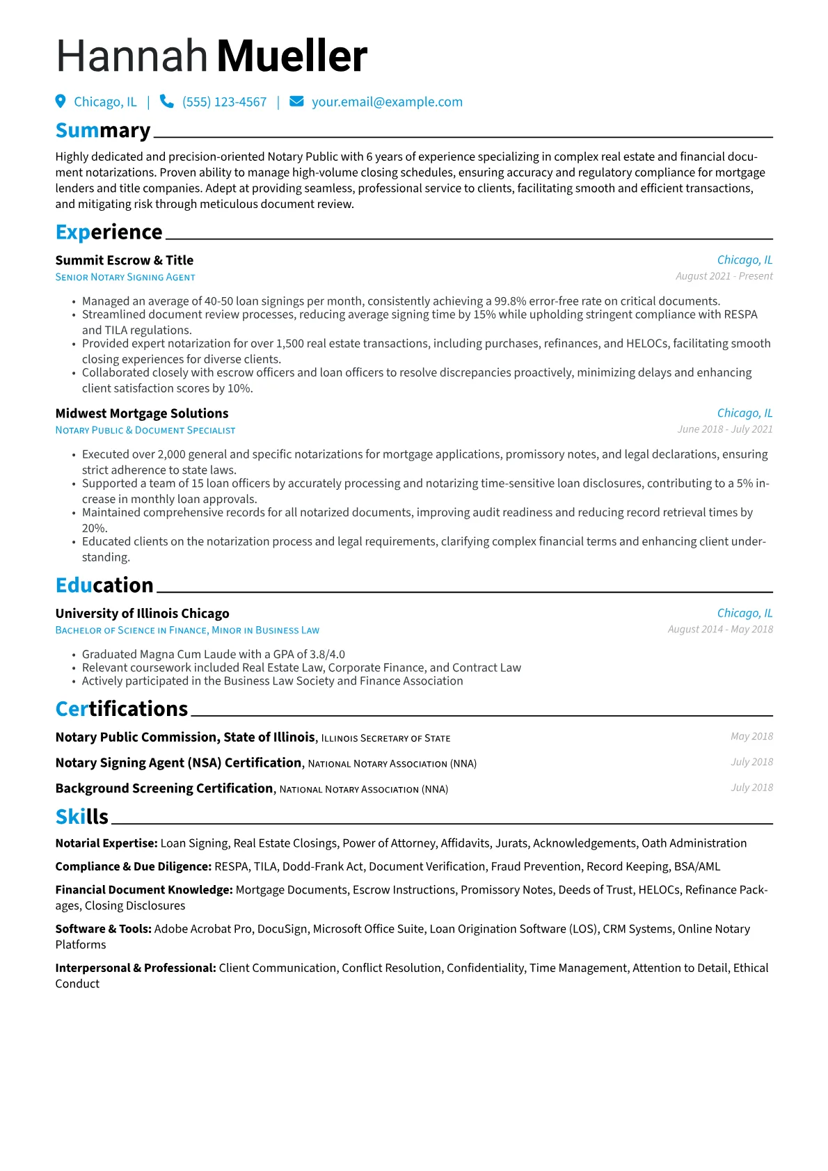 Notary Public version - Page 1