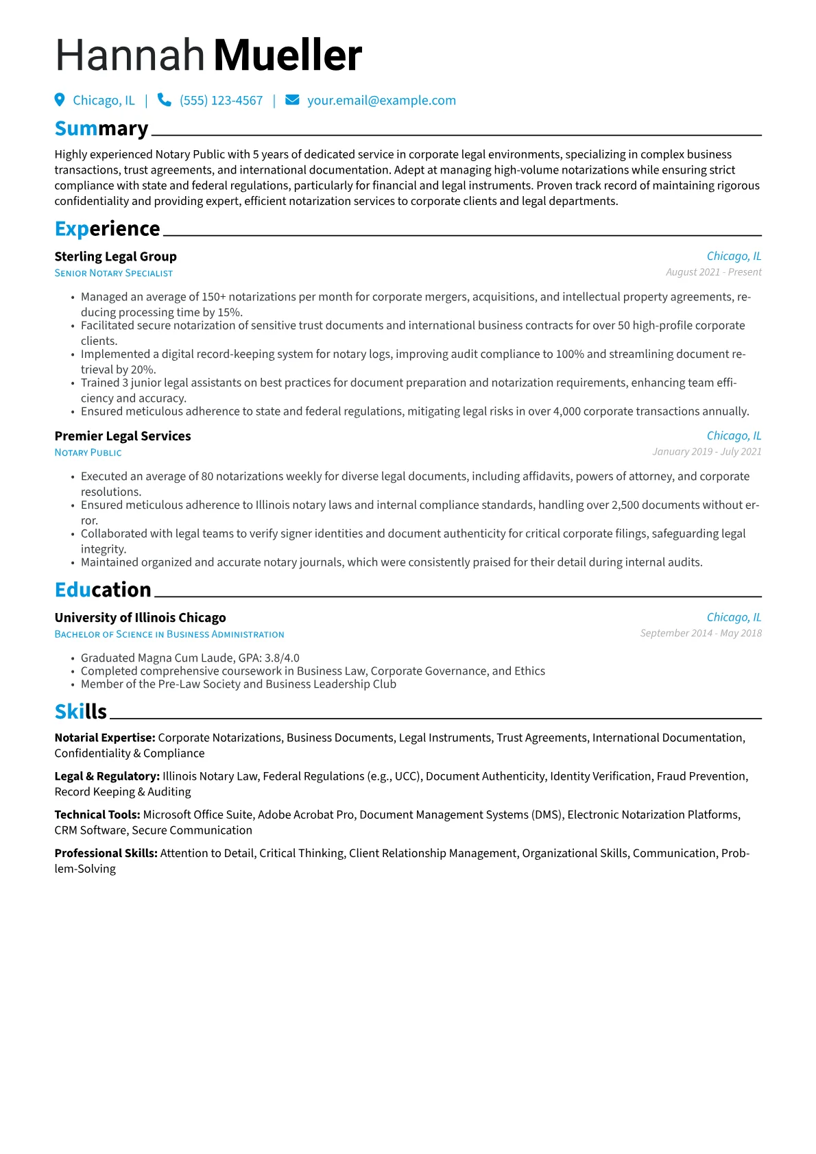 Notarial Expertise version - Page 1