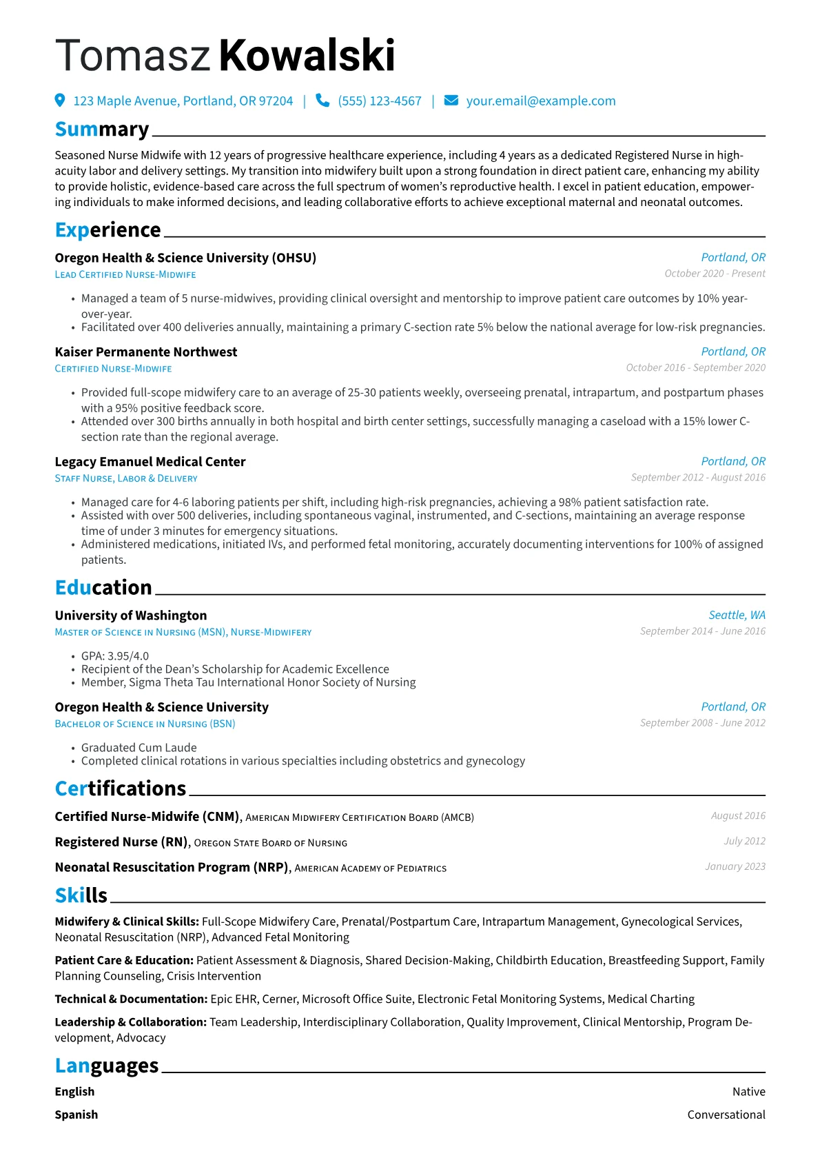 Career changer version - Page 1