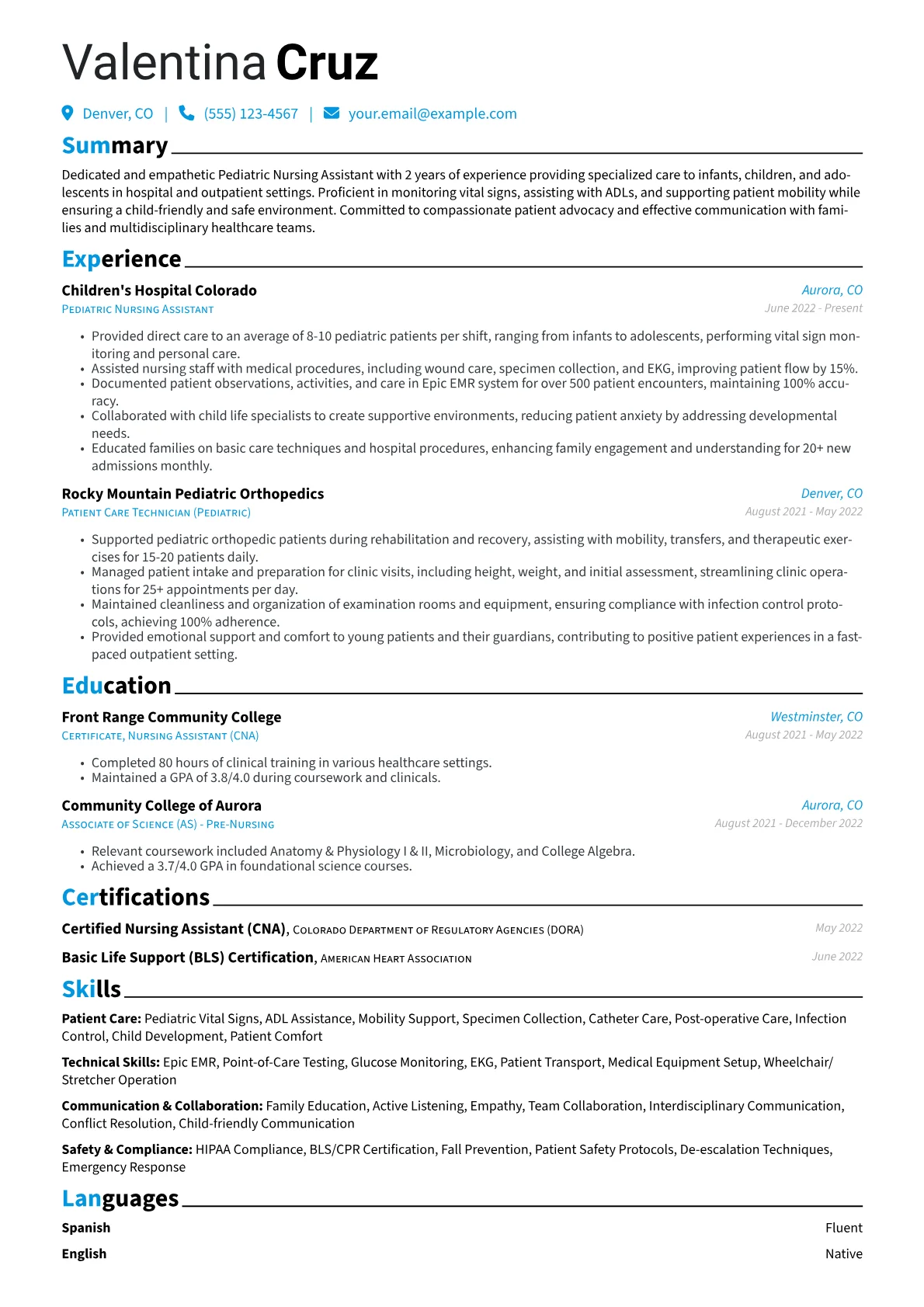 Pediatric Focus version - Page 1