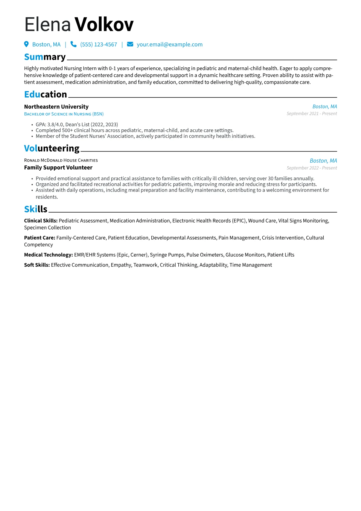 Nursing Intern version - Page 1