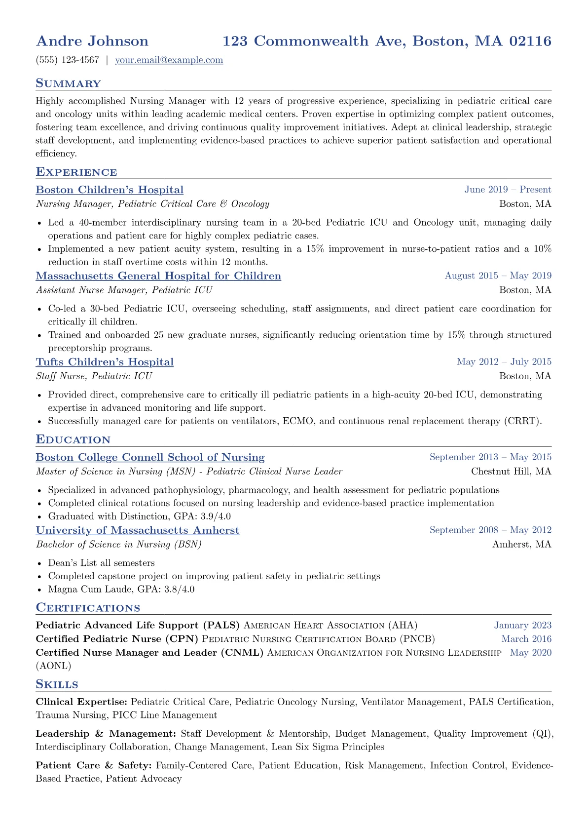 Clinical Expertise version - Page 1