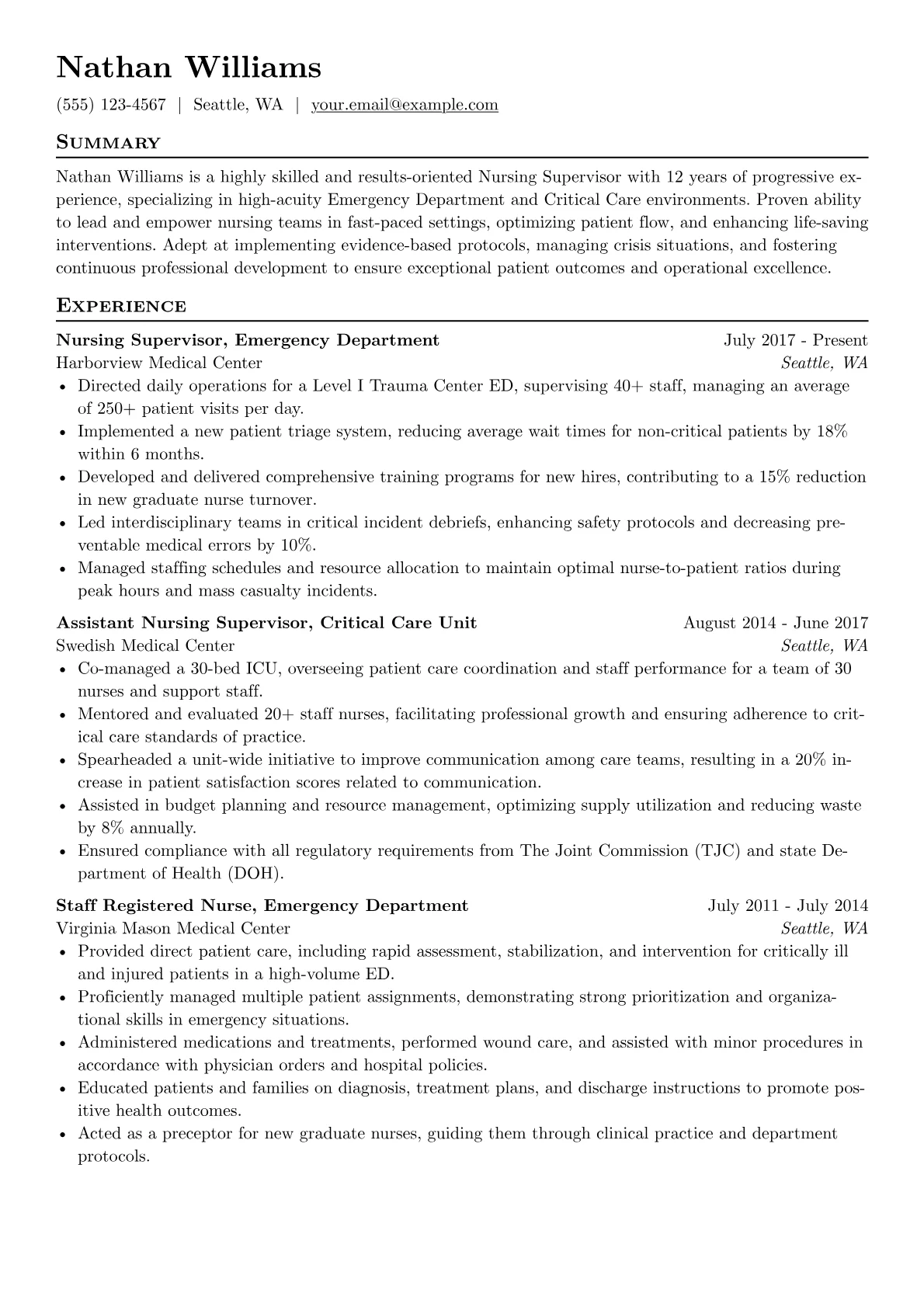 Clinical Expertise version - Page 1