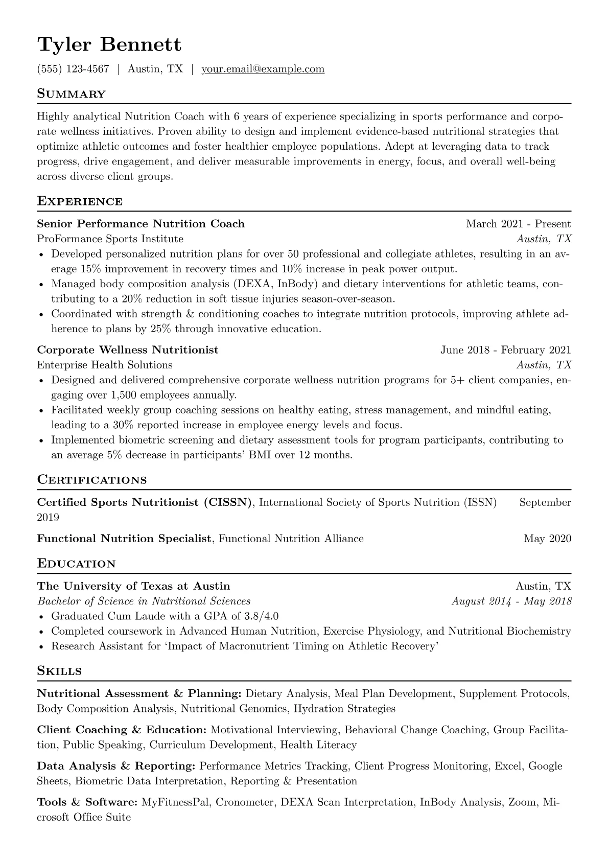 Sports Performance version - Page 1