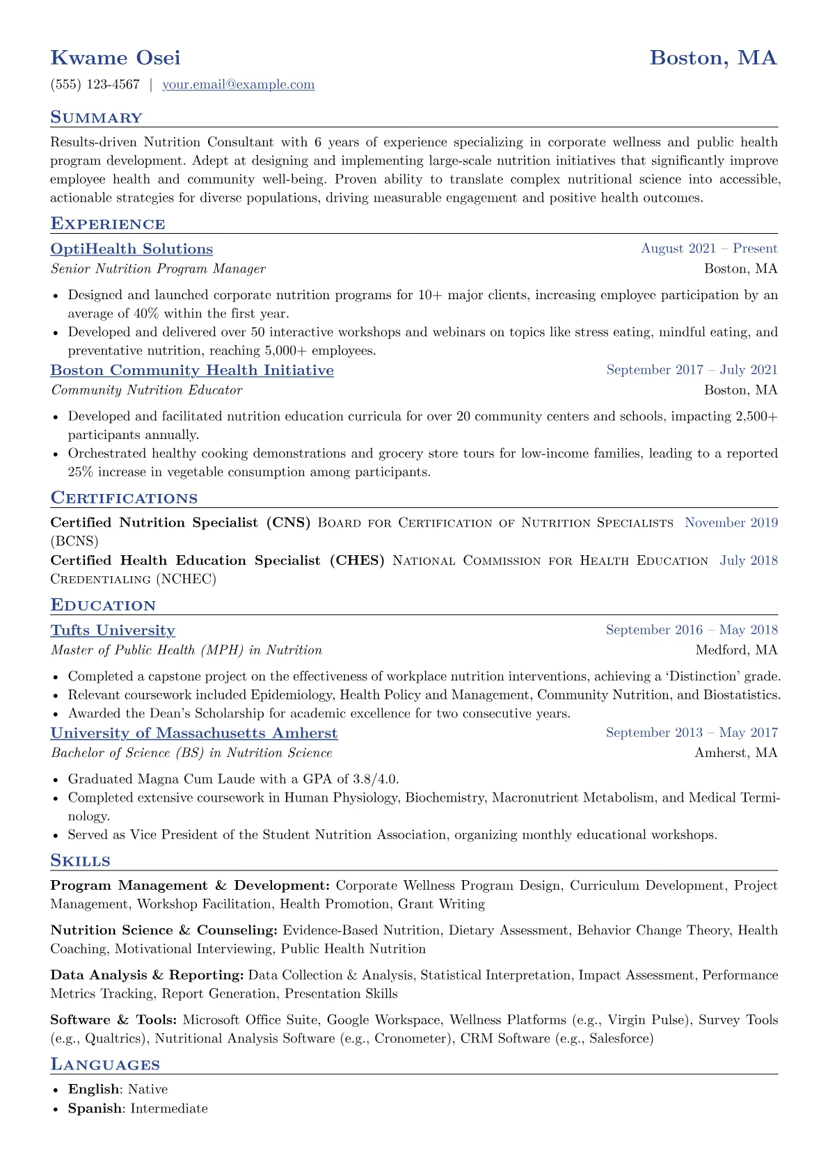 Corporate & Community version - Page 1