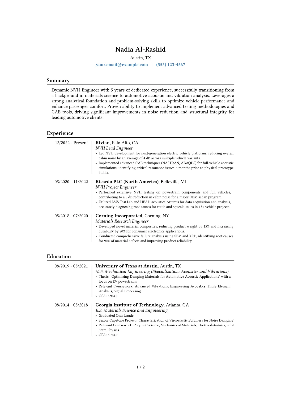 Career changer version - Page 1