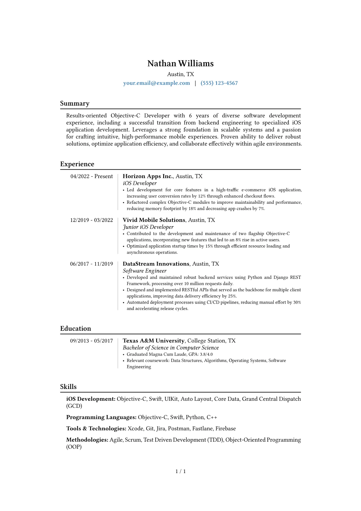 Career changer version - Page 1
