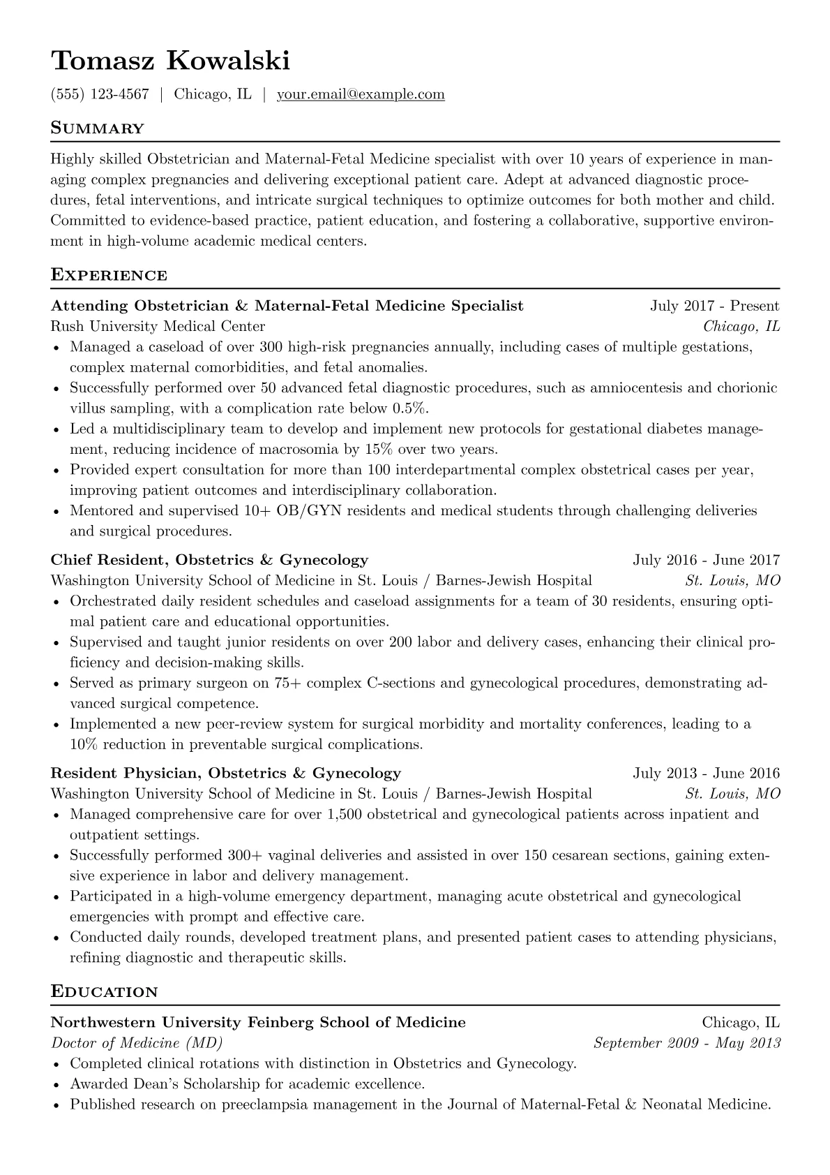 Maternal-Fetal version - Page 1
