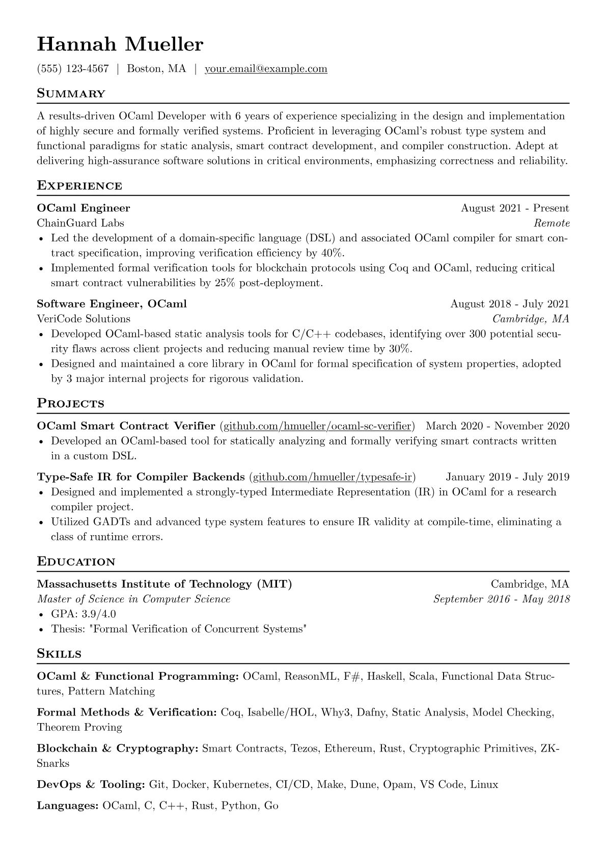 OCaml Developer version - Page 1