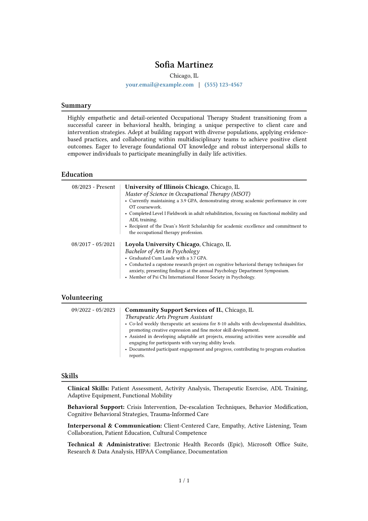 Career changer version - Page 1
