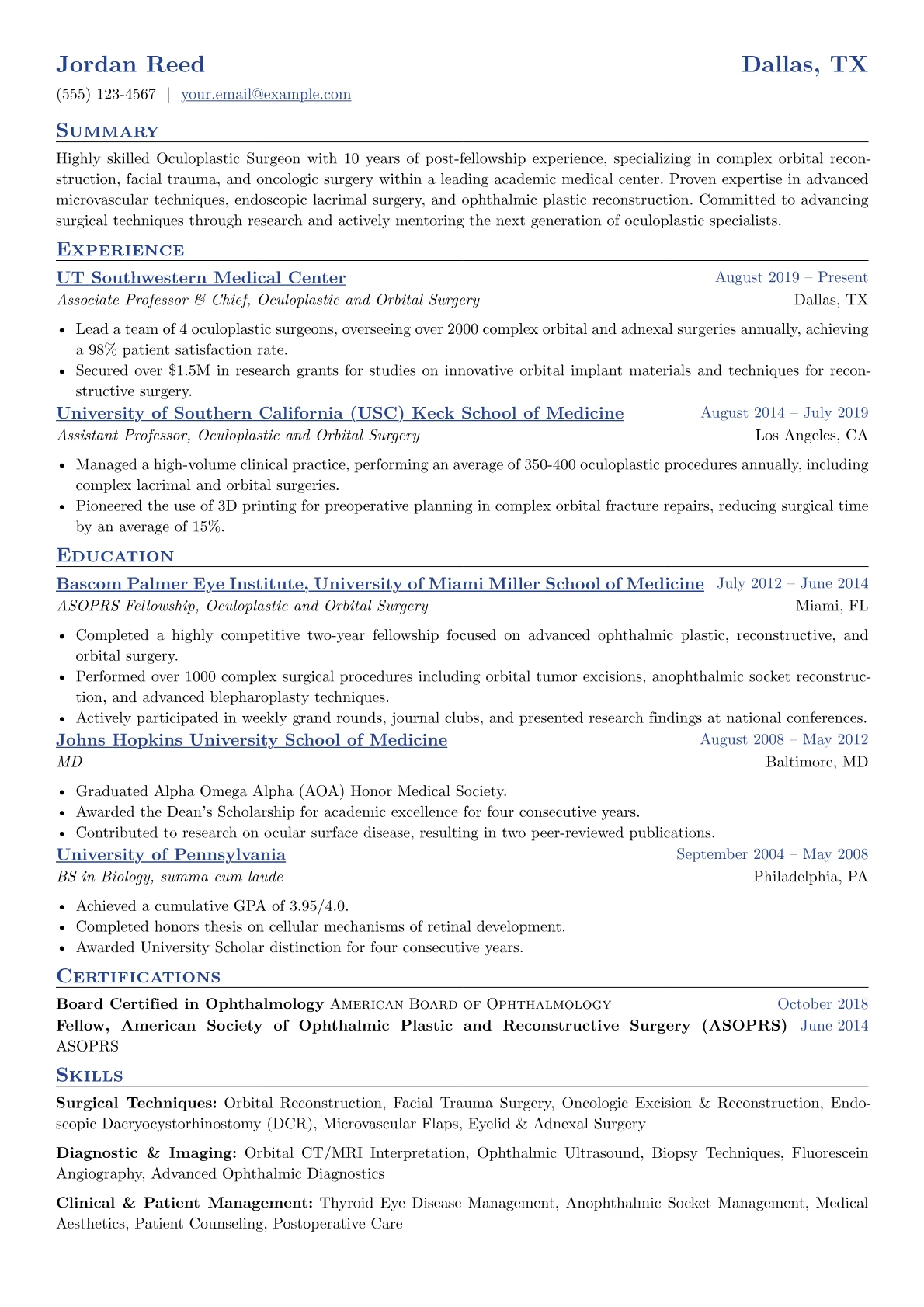 Oculoplastic Surgeon version - Page 1