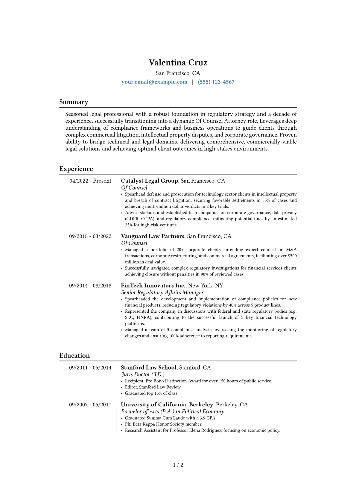 Career changer version - Page 1