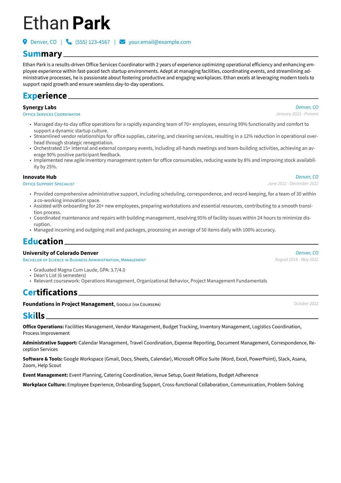 Tech Startup Operations version - Page 1