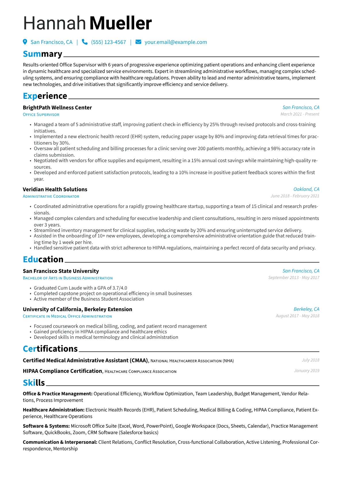 Office Supervisor version - Page 1