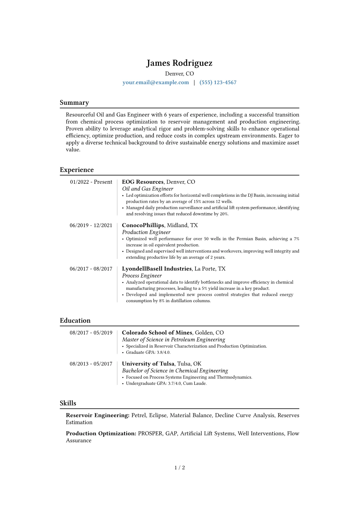 Career changer version - Page 1