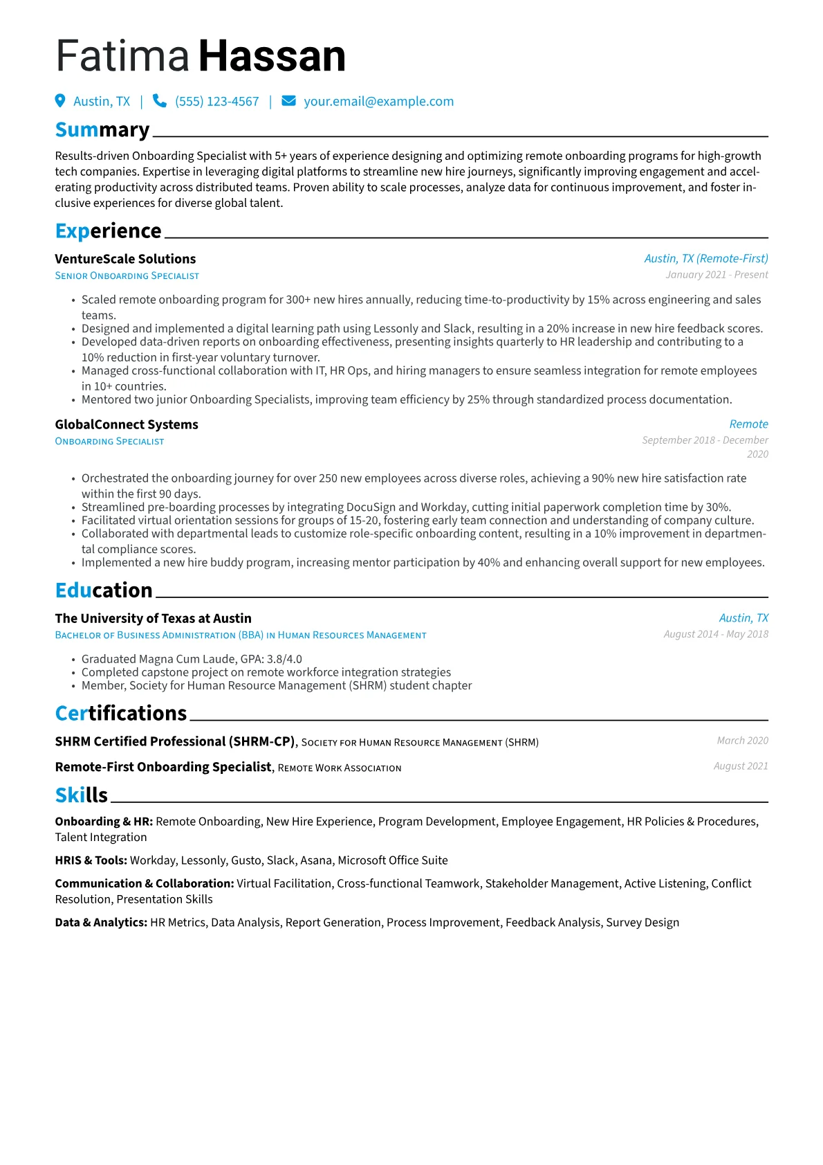 Onboarding Specialist version - Page 1