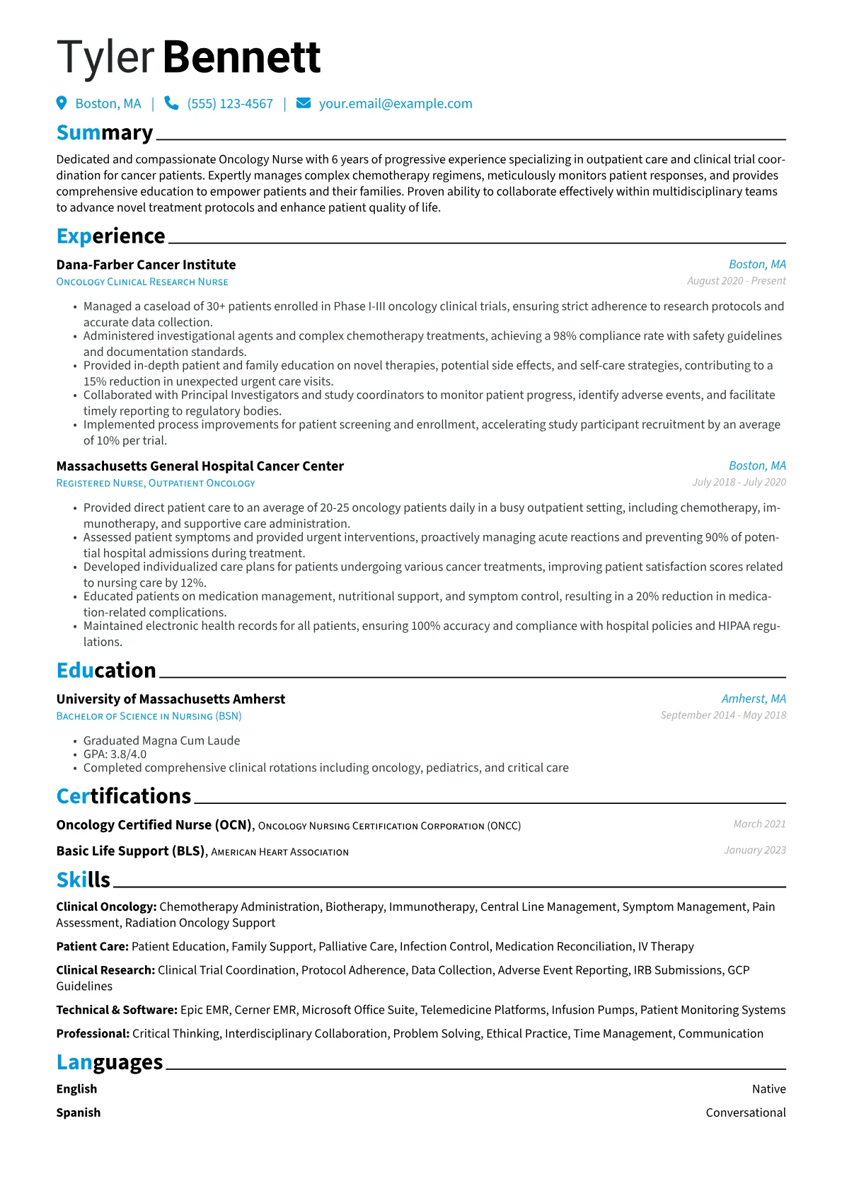 Outpatient Oncology version - Page 1