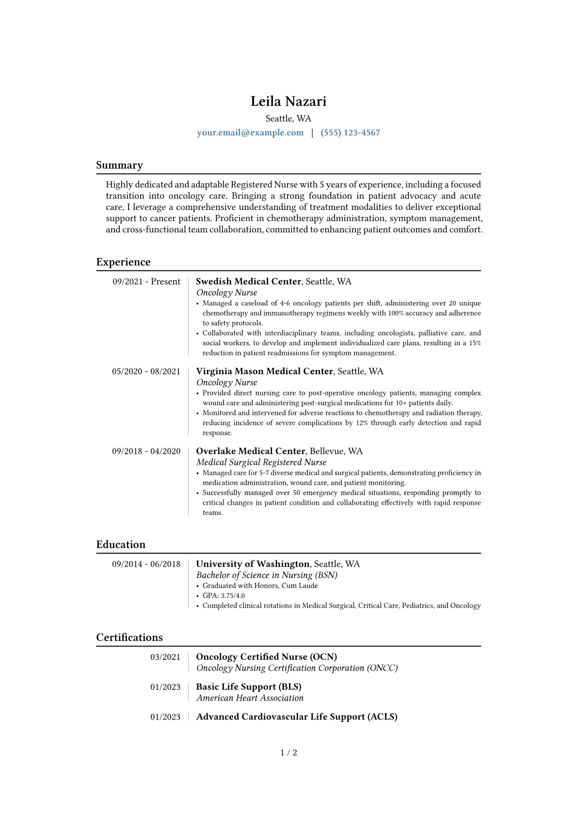 Career changer version - Page 1
