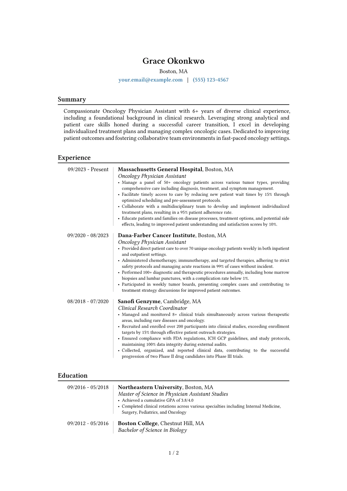 Career changer version - Page 1