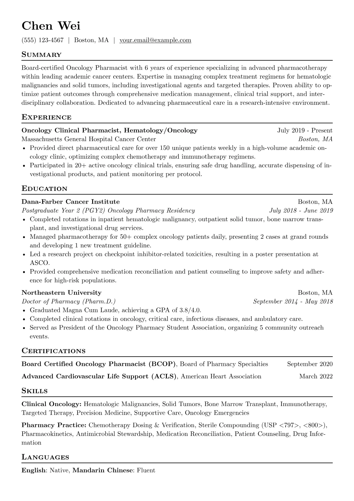 Academic Oncology version - Page 1