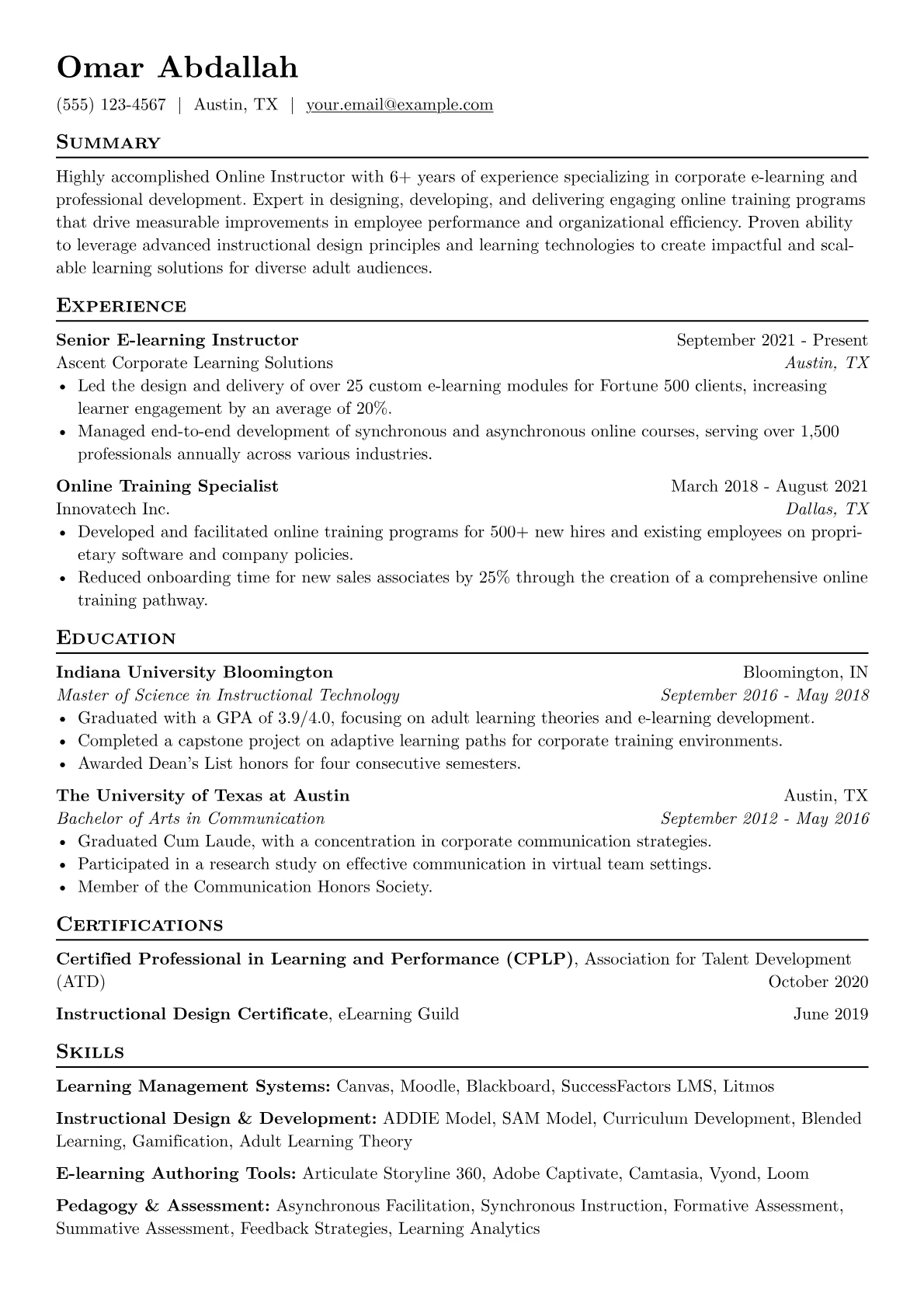 Corporate E-learning version - Page 1