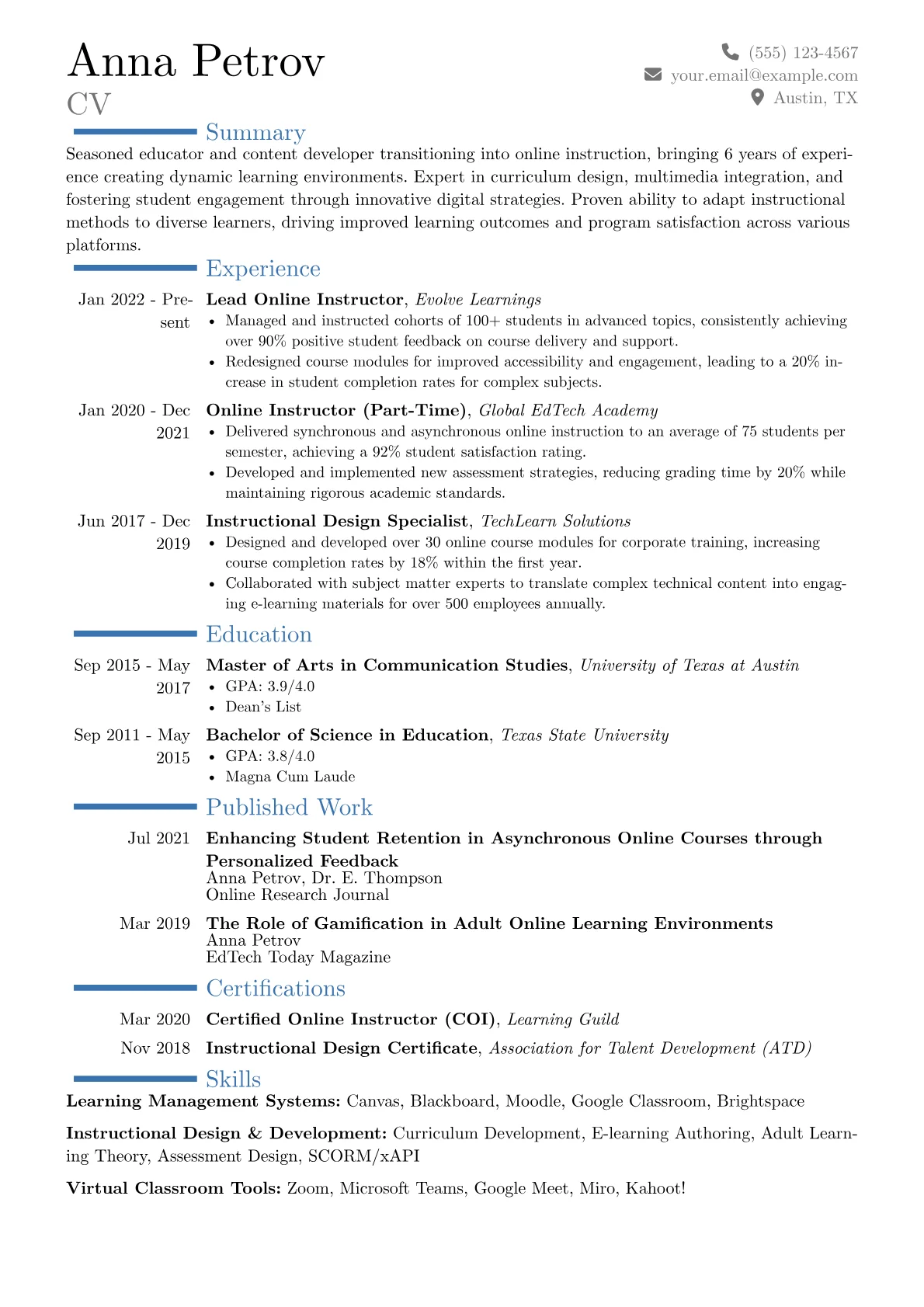 Career changer version - Page 1