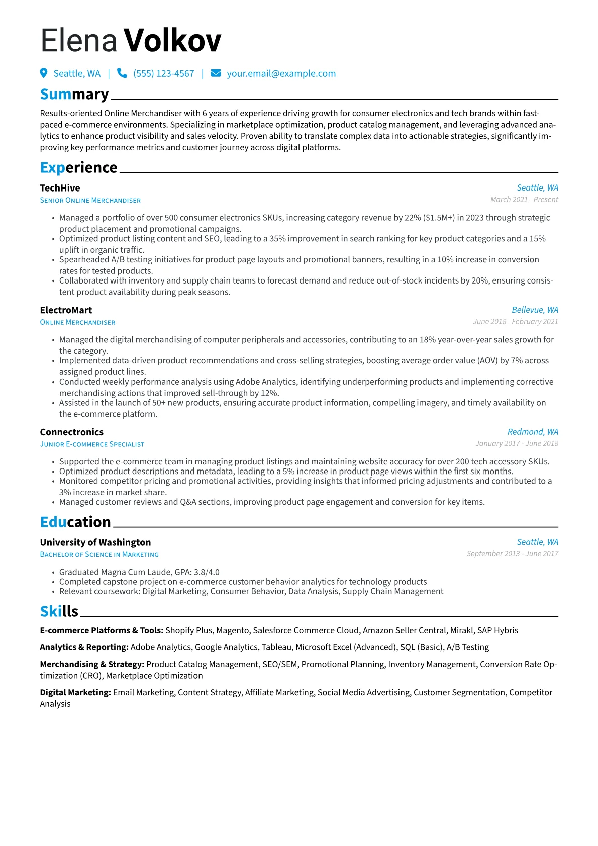 Online Merchandiser version - Page 1