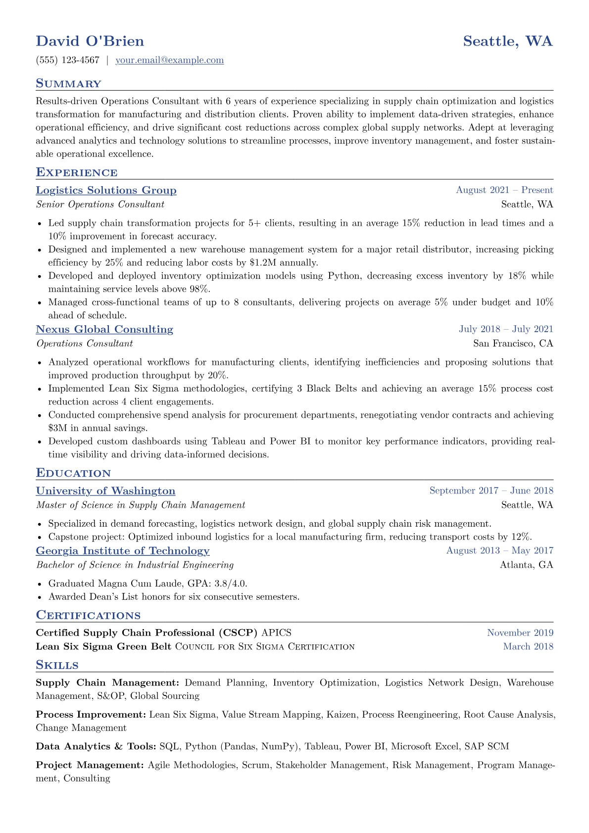 Supply Chain & Logistics version - Page 1