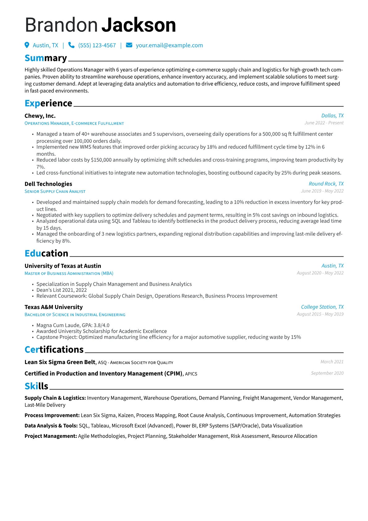 Operations Management version - Page 1
