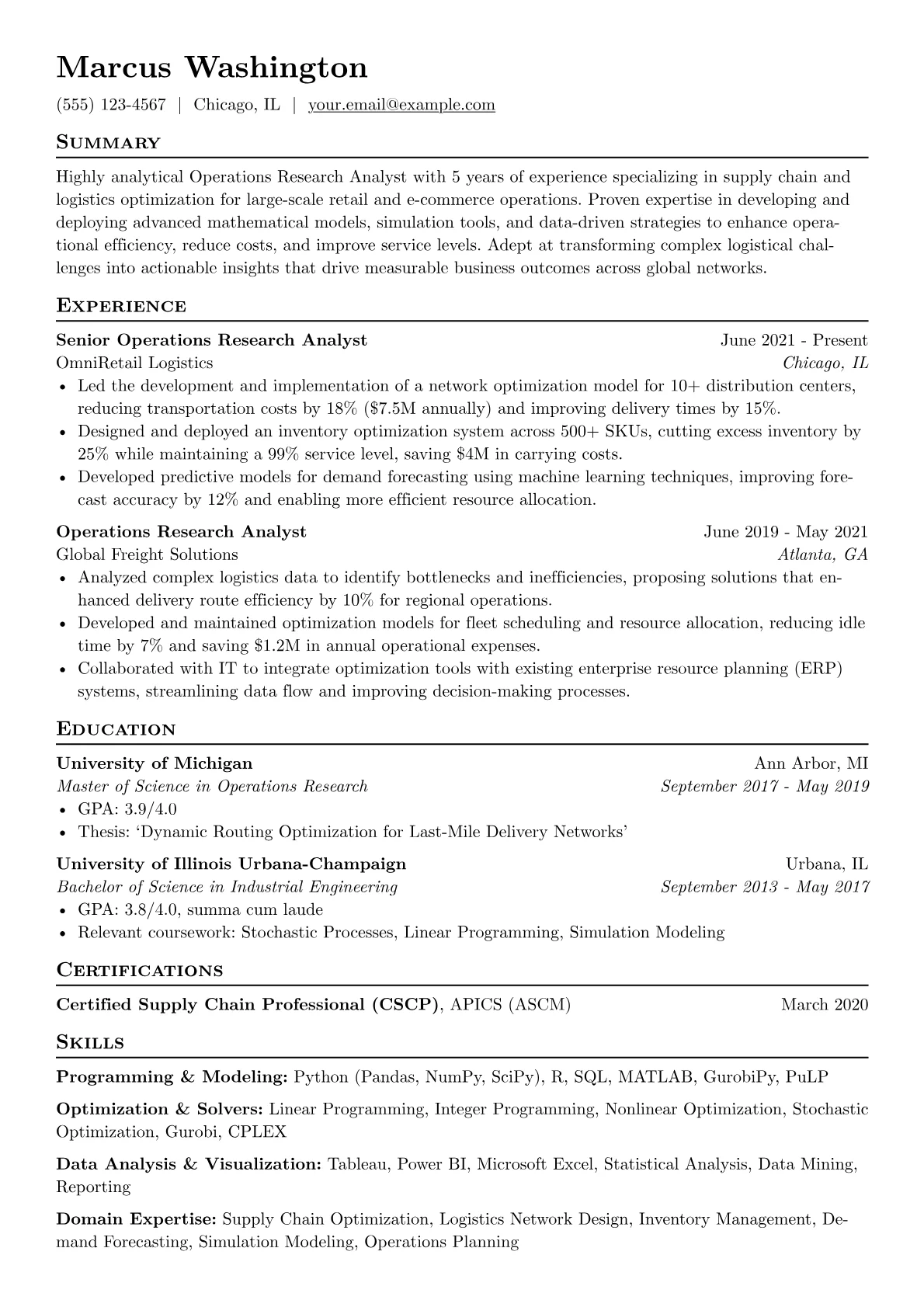 Operations Research version - Page 1