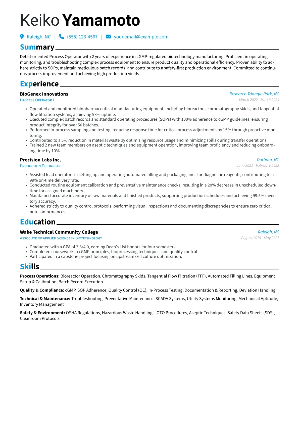 Process Operator version - Page 1