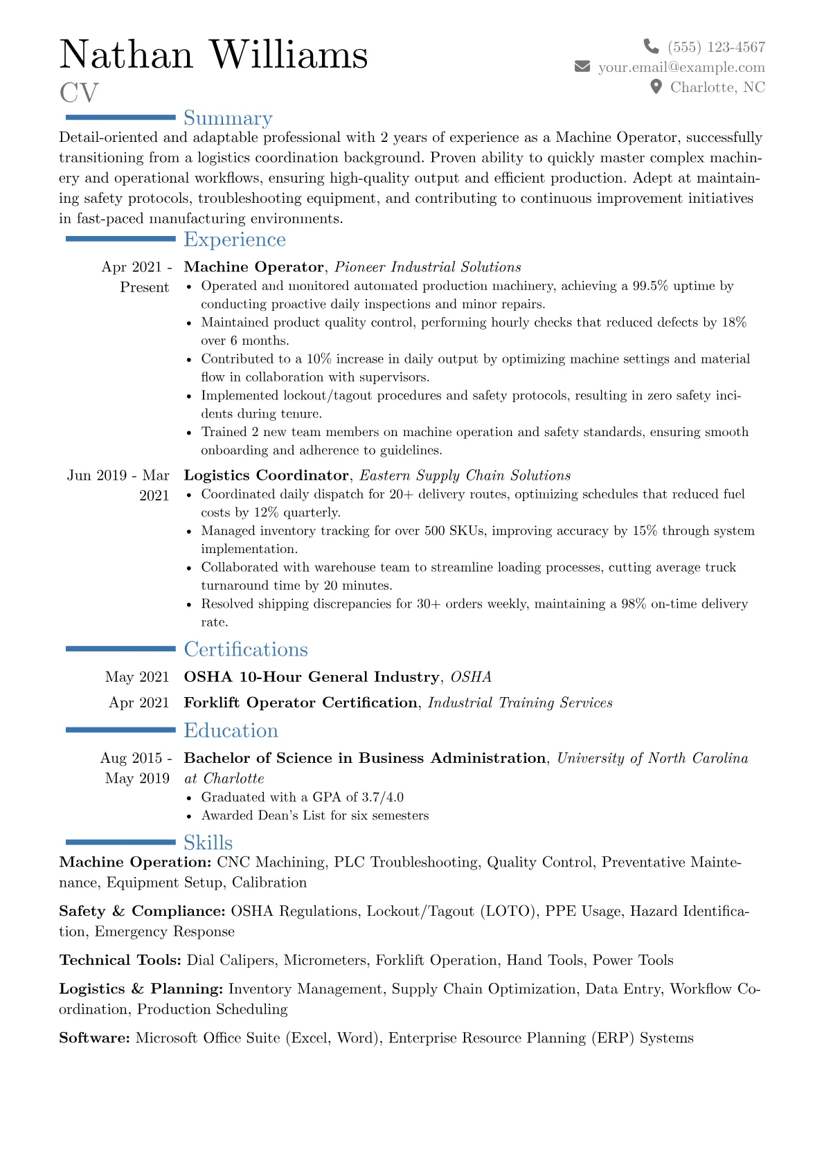 Career changer version - Page 1